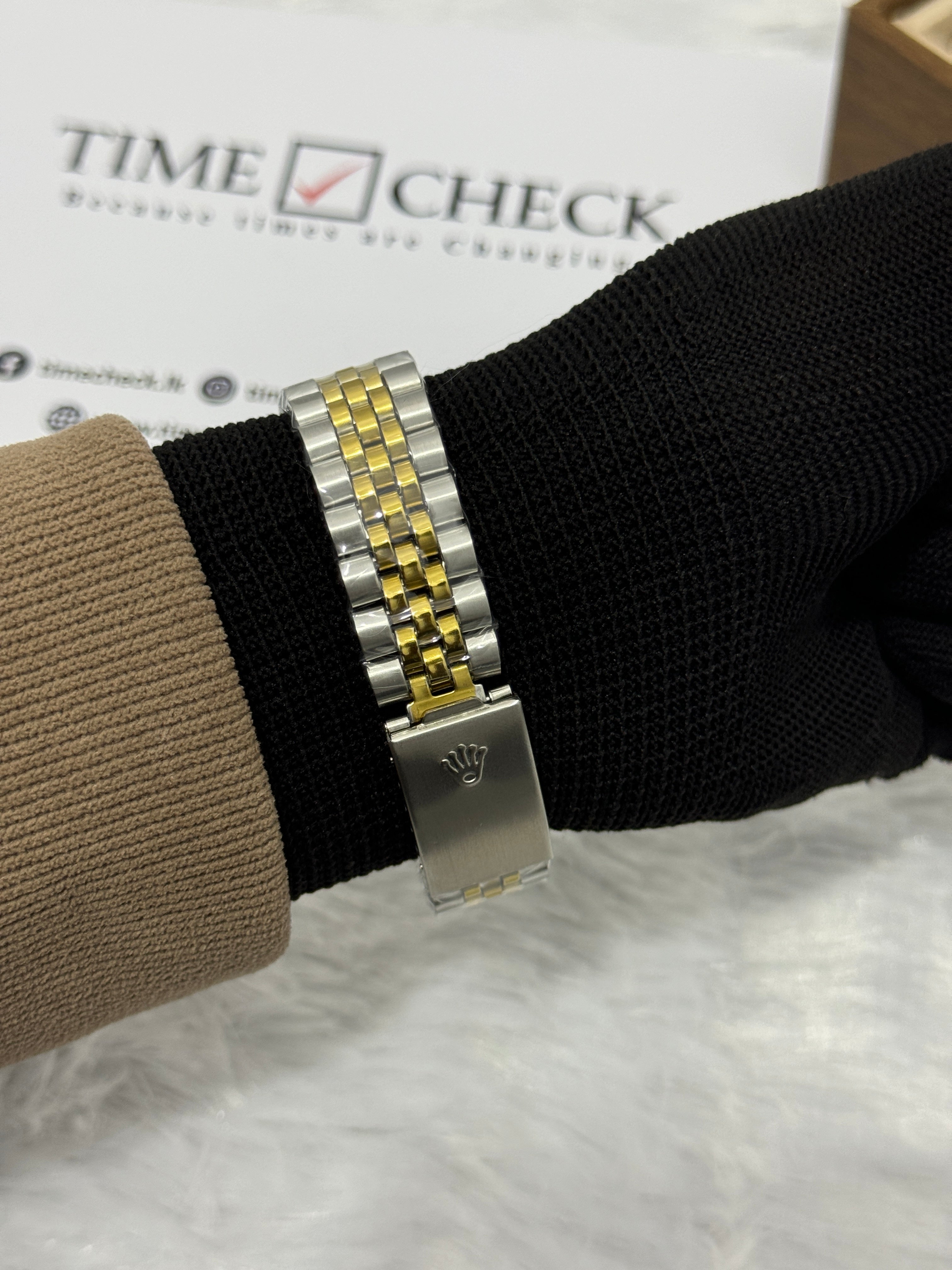 RLX Datejust Two Tone Men's Watch -Silver