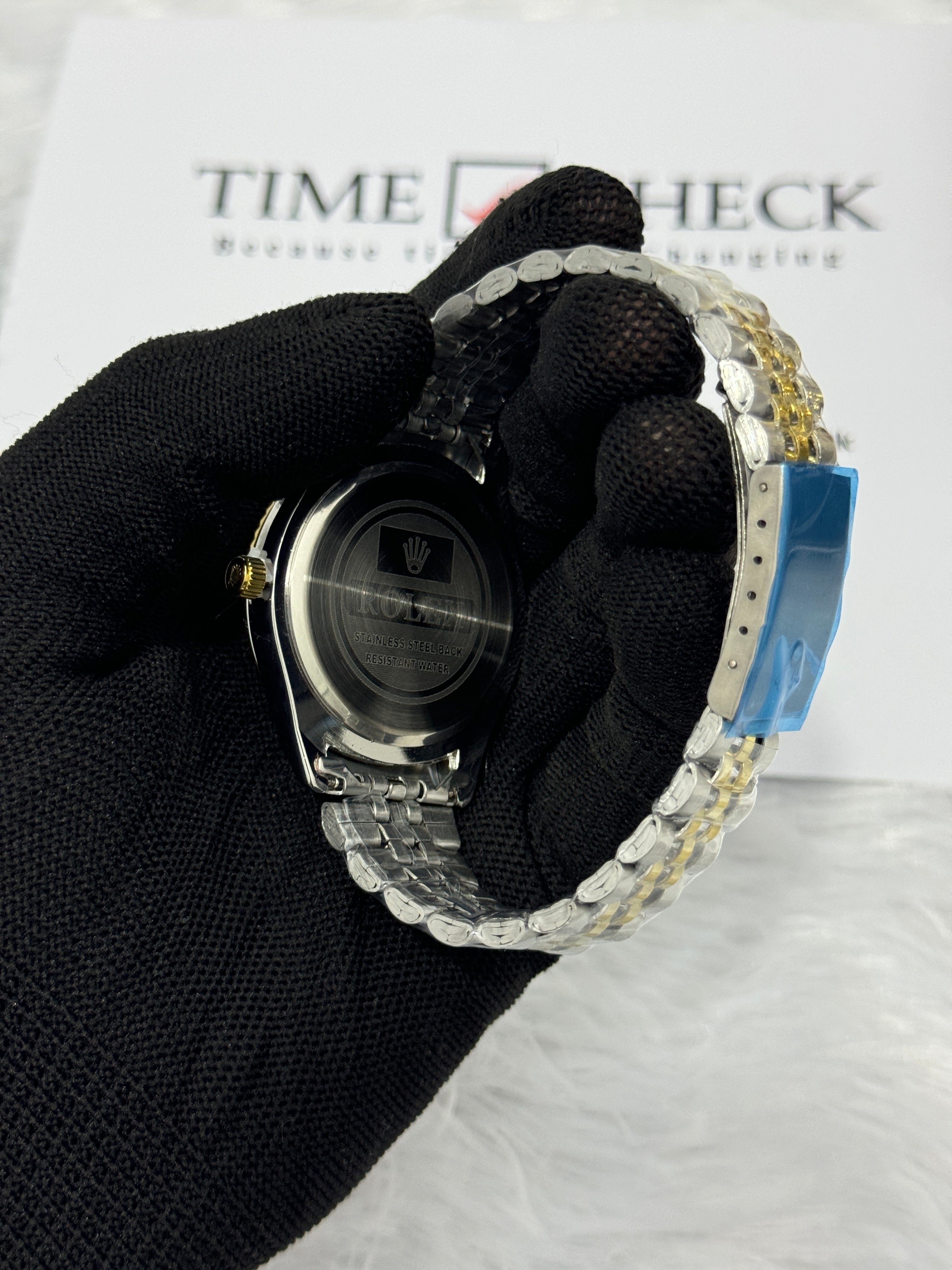 RLX Datejust Two Tone Men's Watch -Black