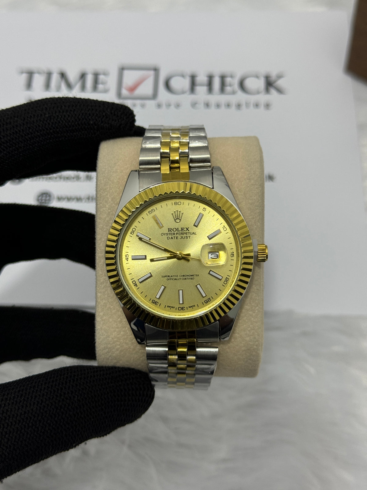 RLX Datejust Two Tone Men's Watch -Gold
