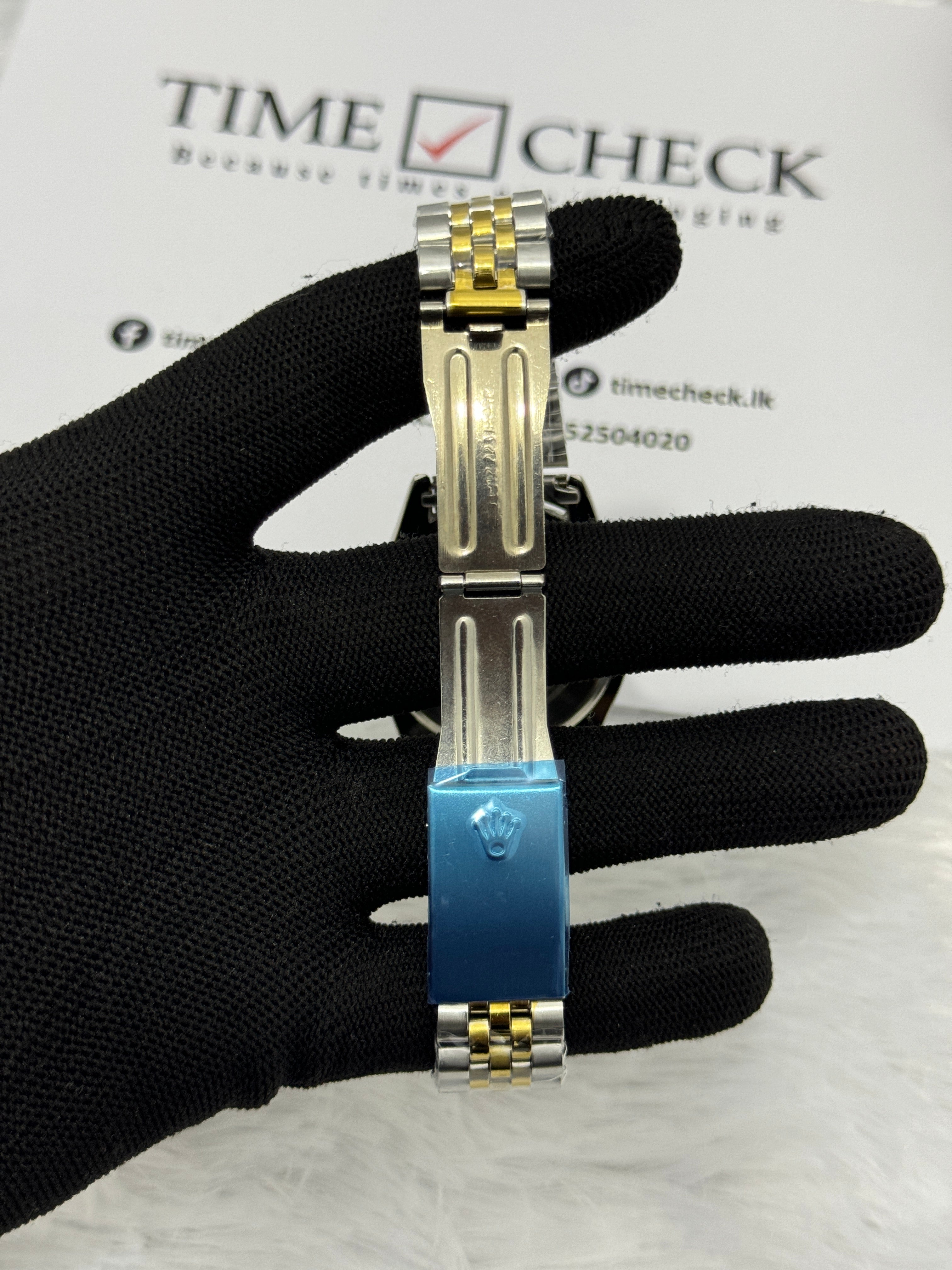 RLX Datejust Two Tone Men's Watch -Green