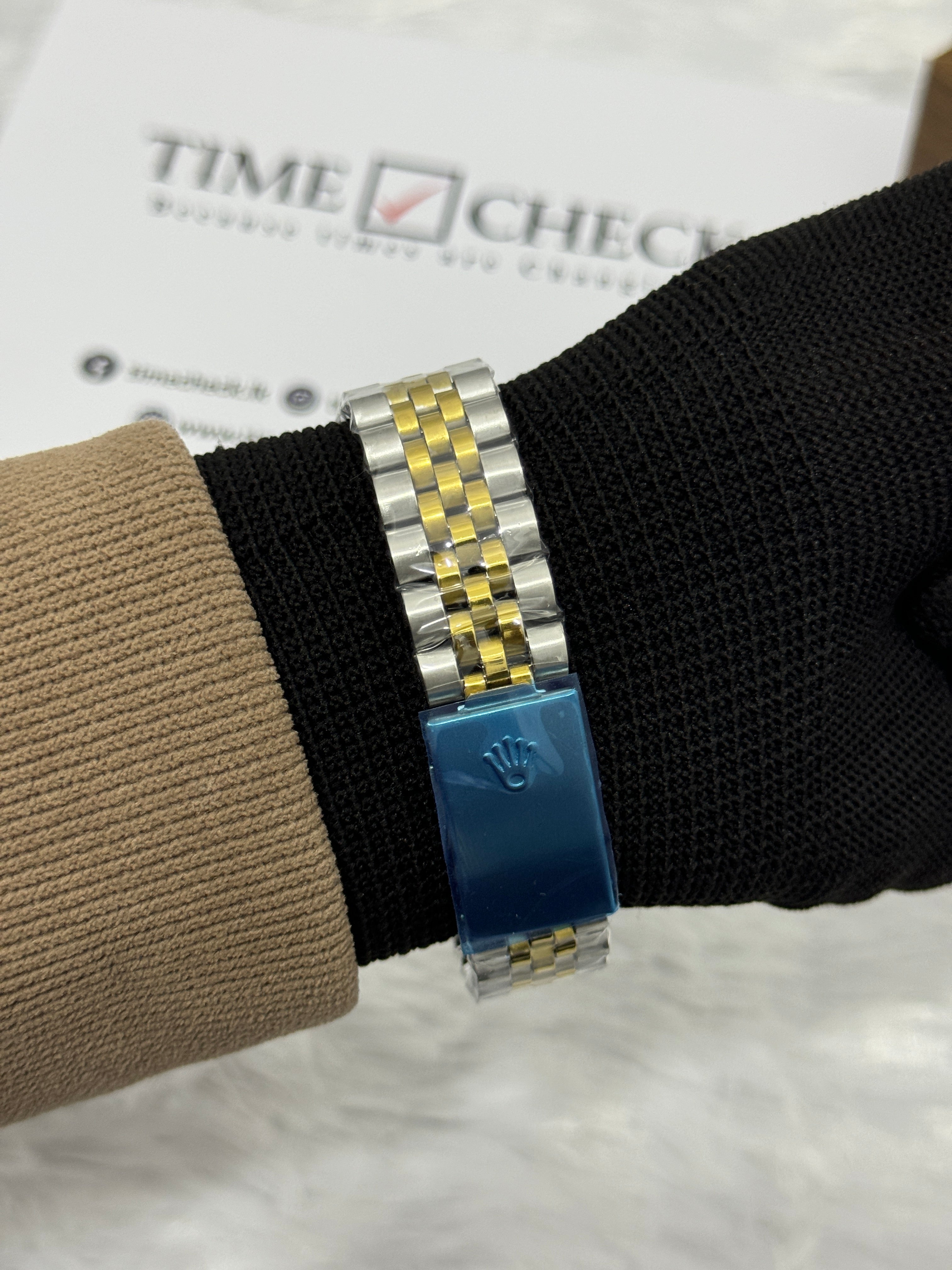 RLX Datejust Two Tone Men's Watch -Black