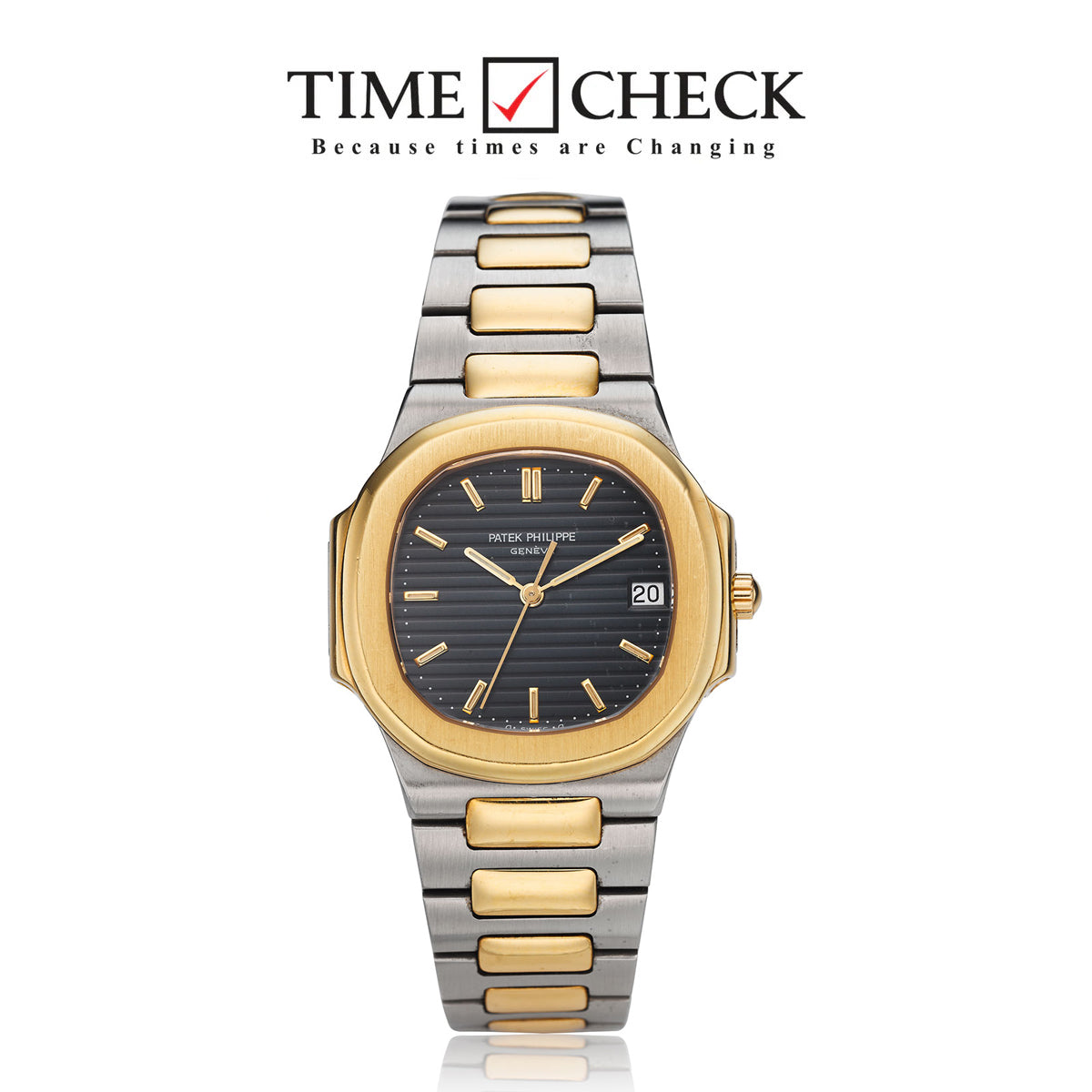 PP Two Tone Men's Watch - Black